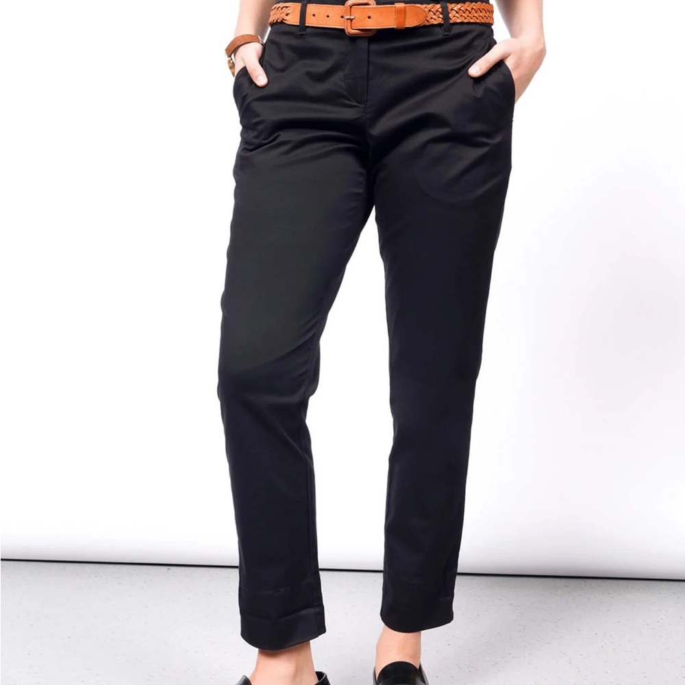 Wildfang Essential trouser pants black NWT size 6